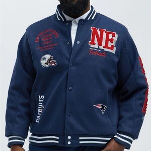 Fashion Nova Navy Varsity Jacket